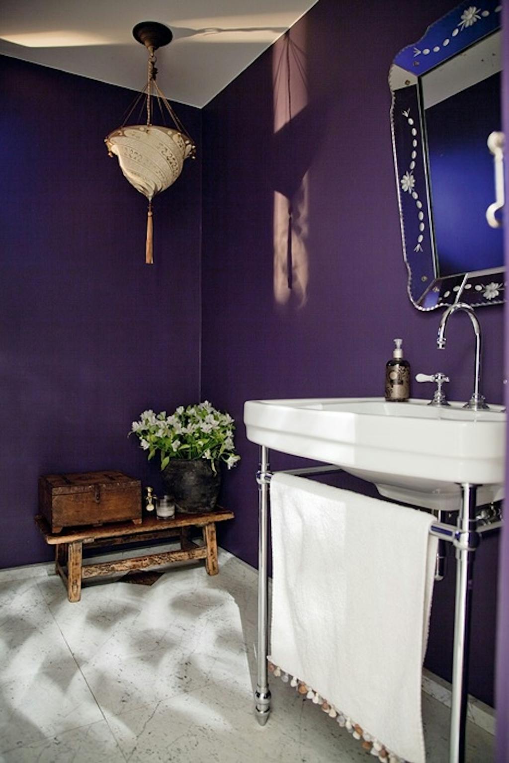 Eksotisk farge på badet