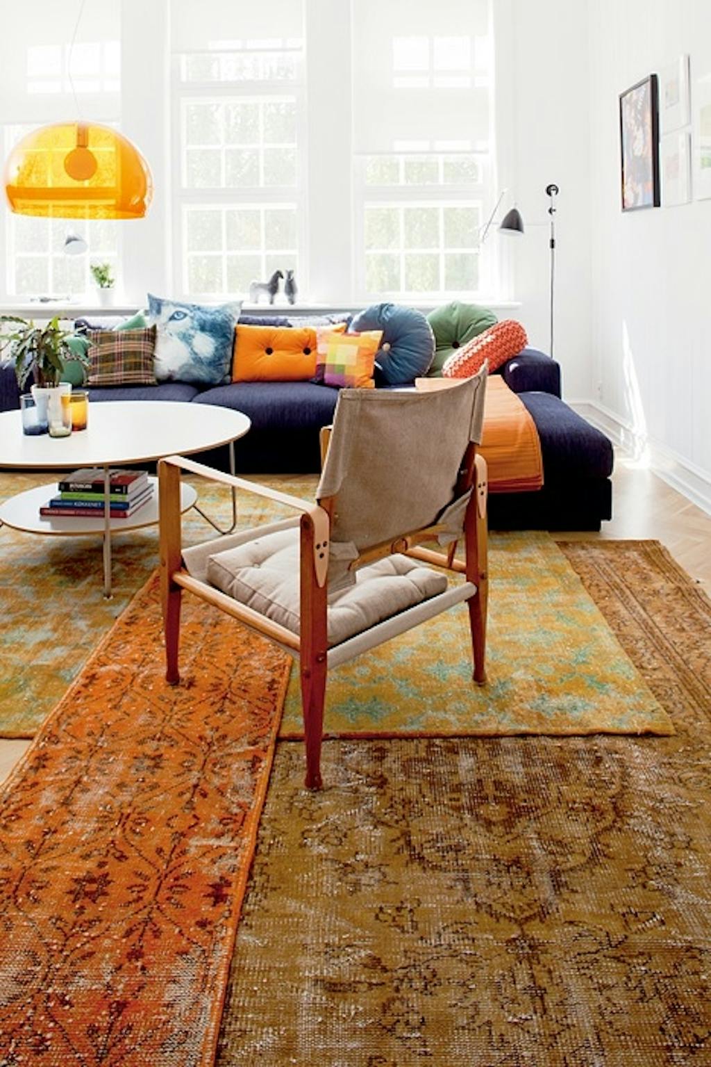 Overlappende gulvtepper