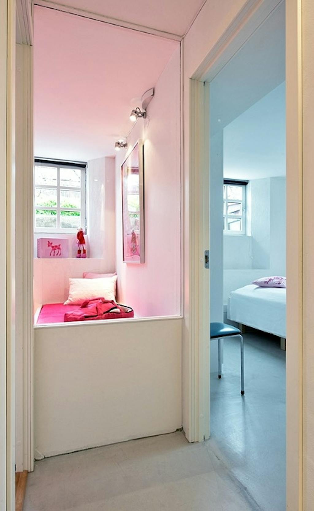 Glassvegger ga lys til kjelleren