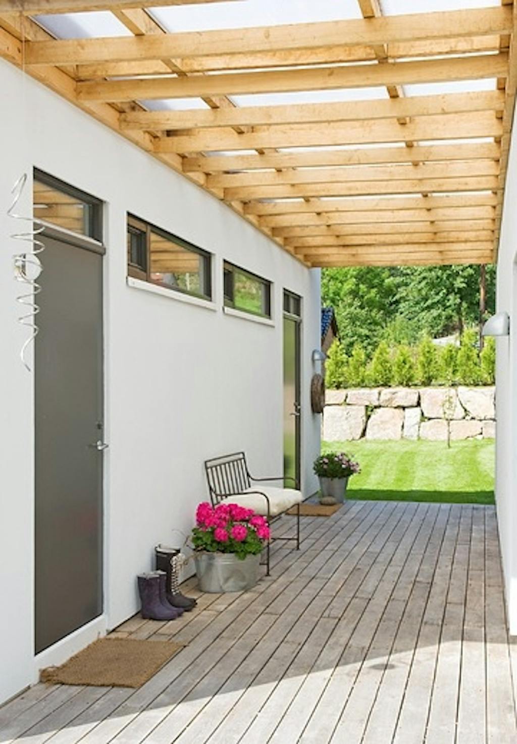 Skjermet inngangsparti