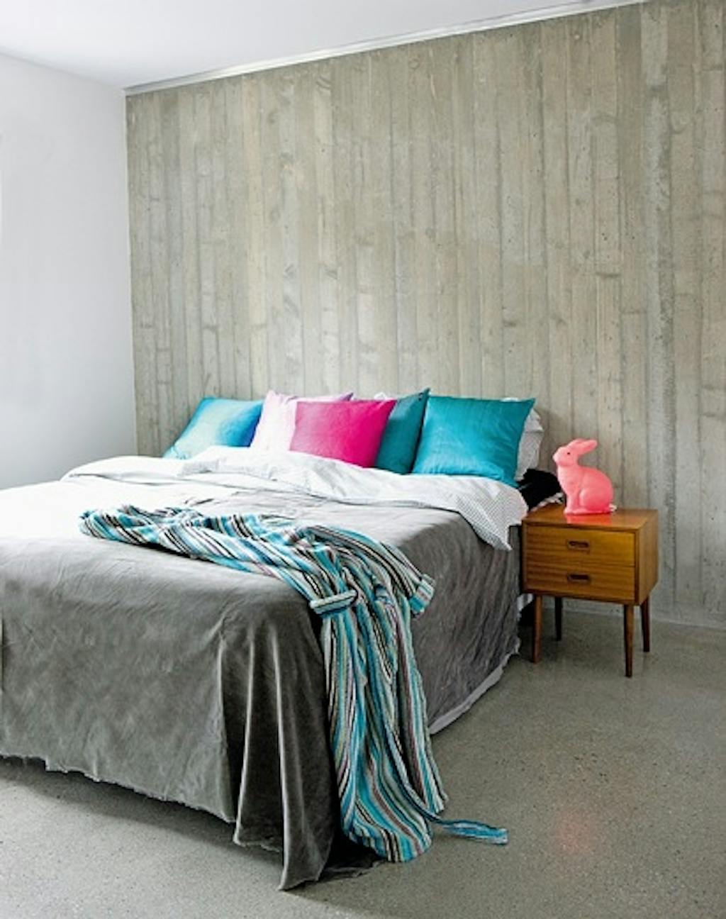 Rå betong på veggen