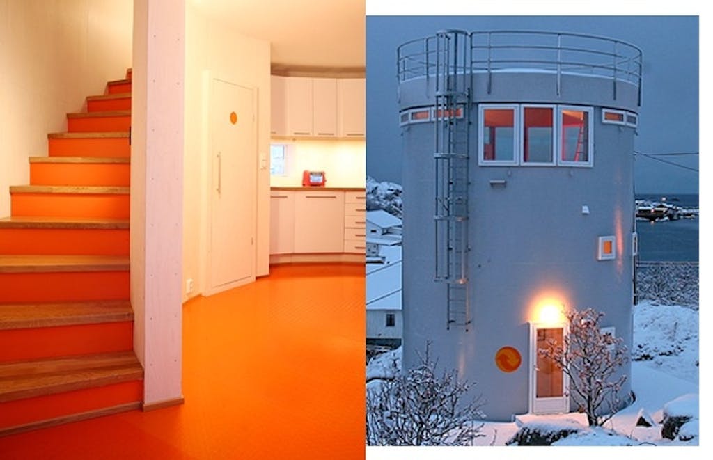 Oransje Pirelli-gulv