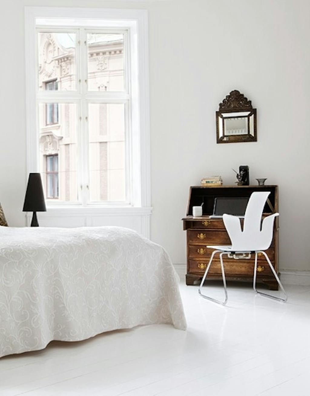 Skriveplasspå soverommet