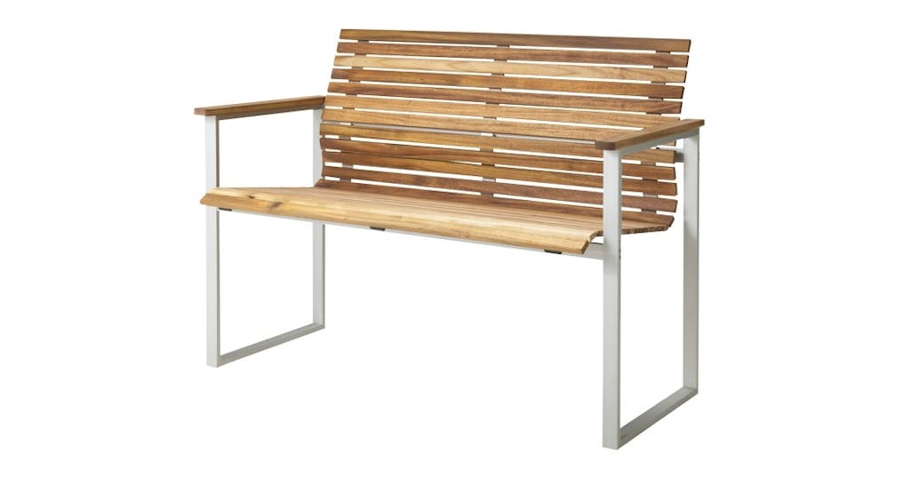 Benk i massivt akasietre,