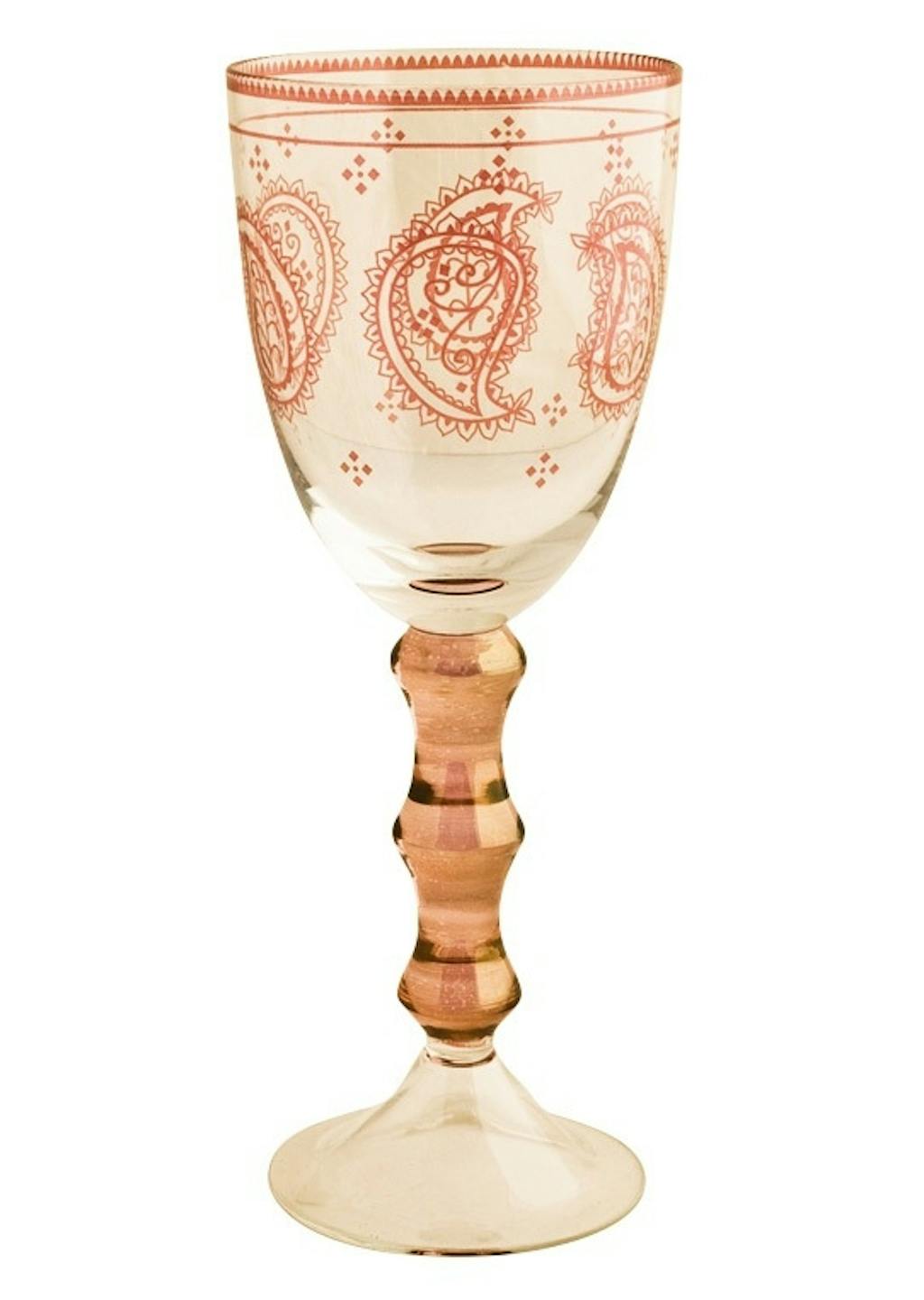 Vinglass med vakkert