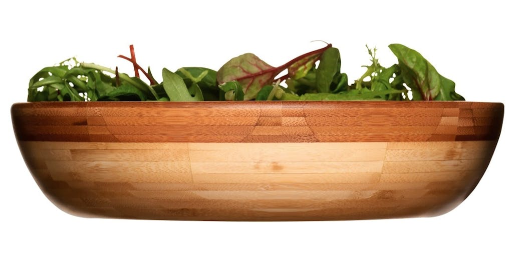 Stor salatbolle i bambus,