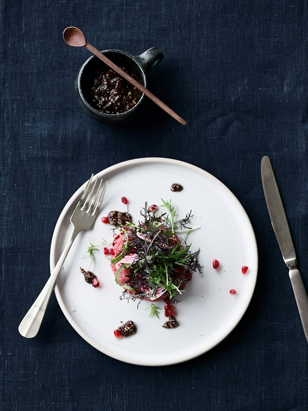 Tatar med misodressing Tatar med misodressing