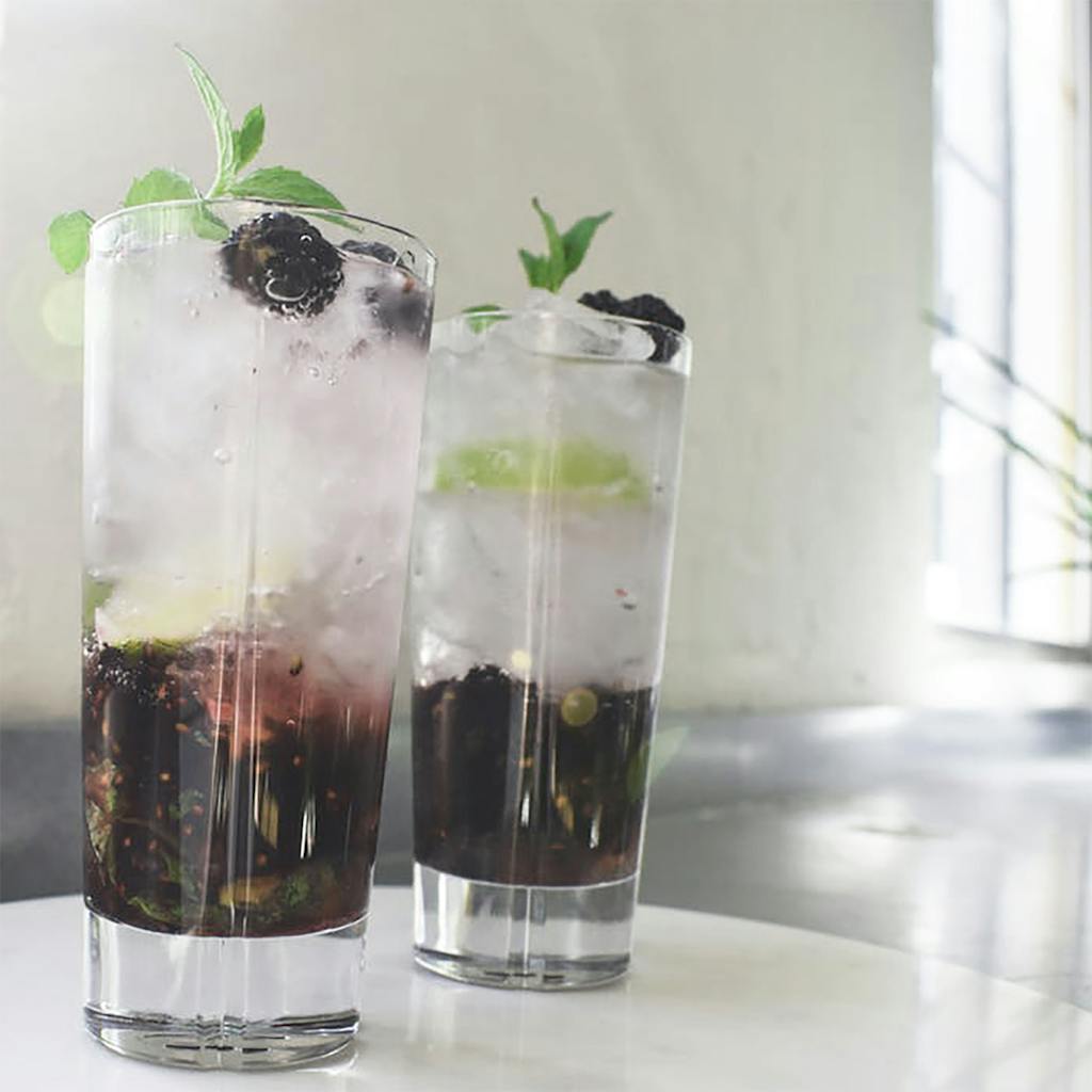 Brombær Mojito Mocktail Brombær Mojito Mocktail
