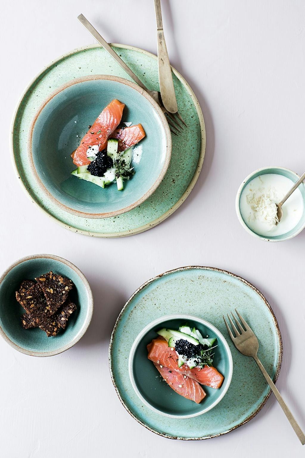 Påskefrokost med koldrøget laks