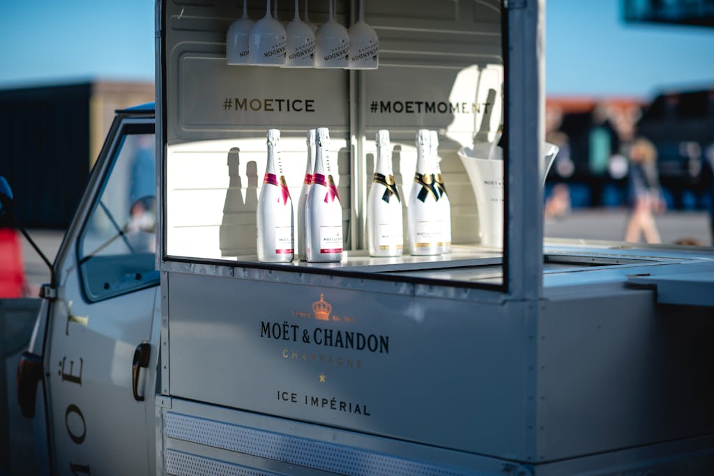 Den rullende champagnebar