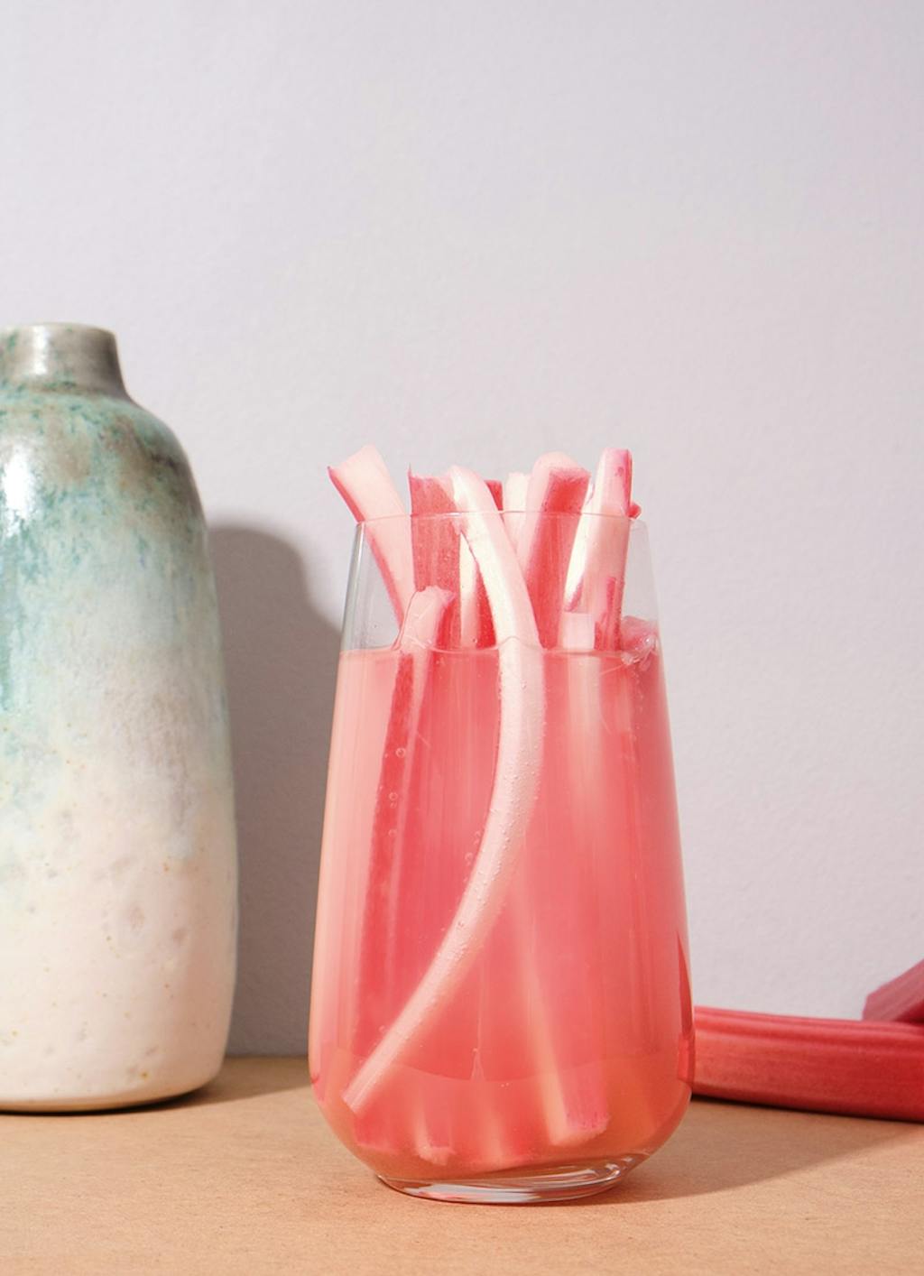 Cocktail med rabarber