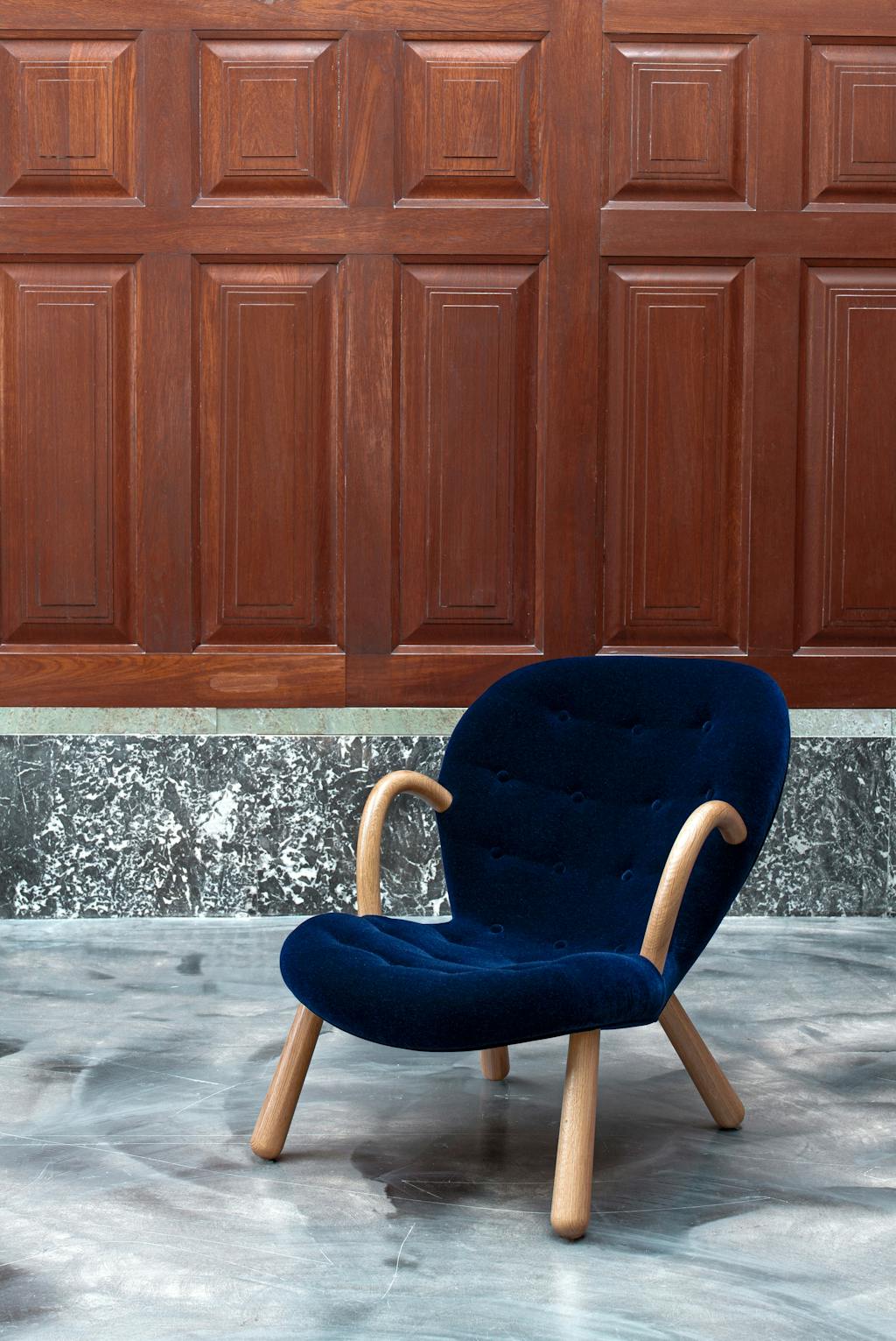 Lænestol blå, paustian