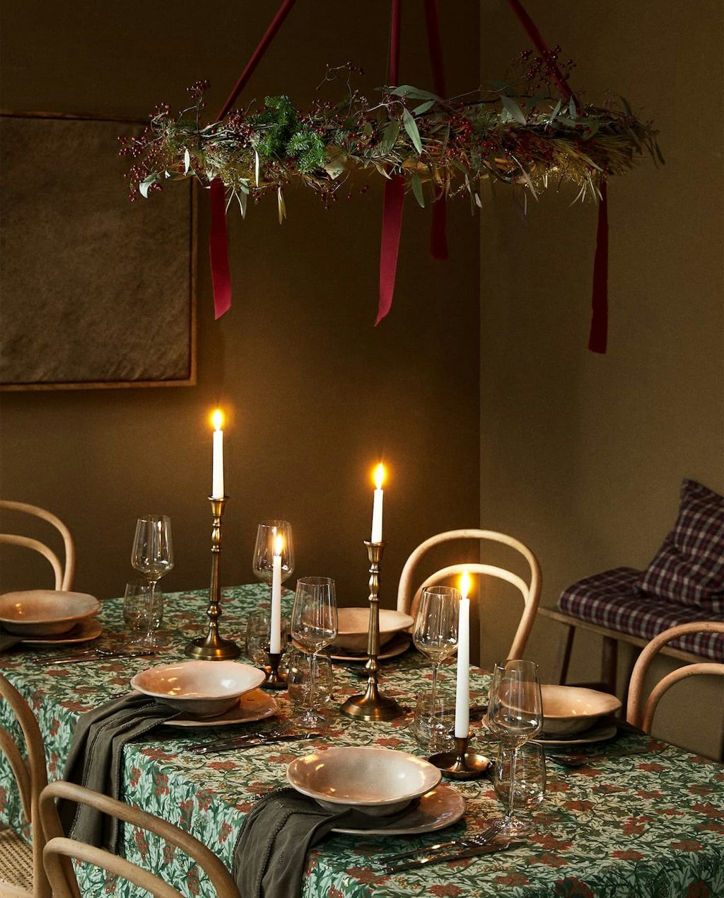 Blomstret juledug fra Zara Home Blomstret juledug fra Zara Home