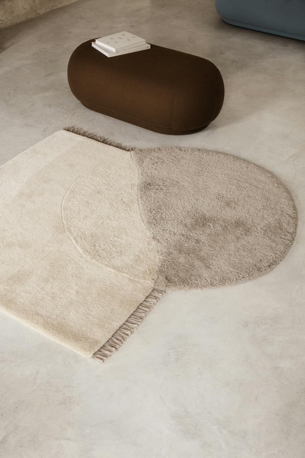 View Tufted Rug guldtæppe fra Ferm Living i creme