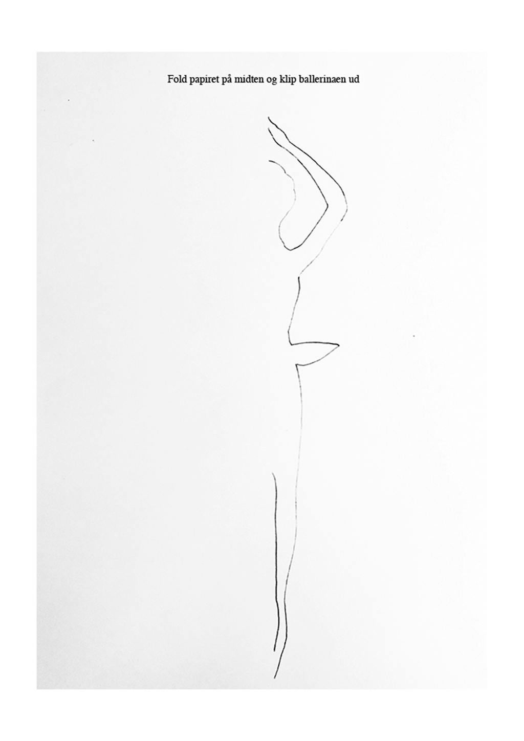 Missemai ballerina skabelon