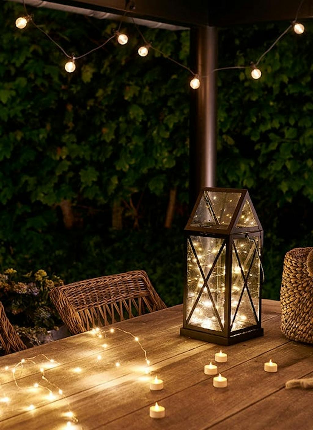 Hyggelig belysning til altanen