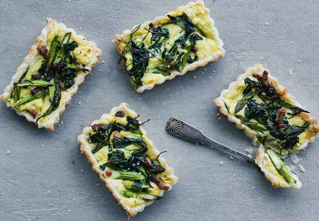 Små aspargestærter Små aspargestærter