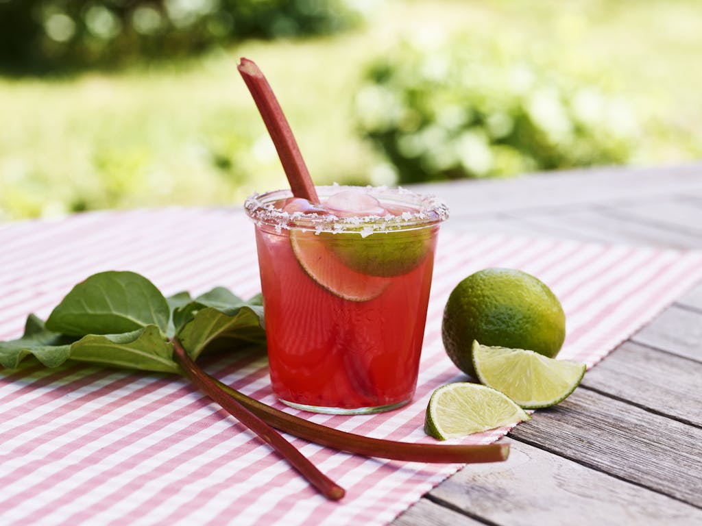 MARGARITA Rhubarb drink opskrift