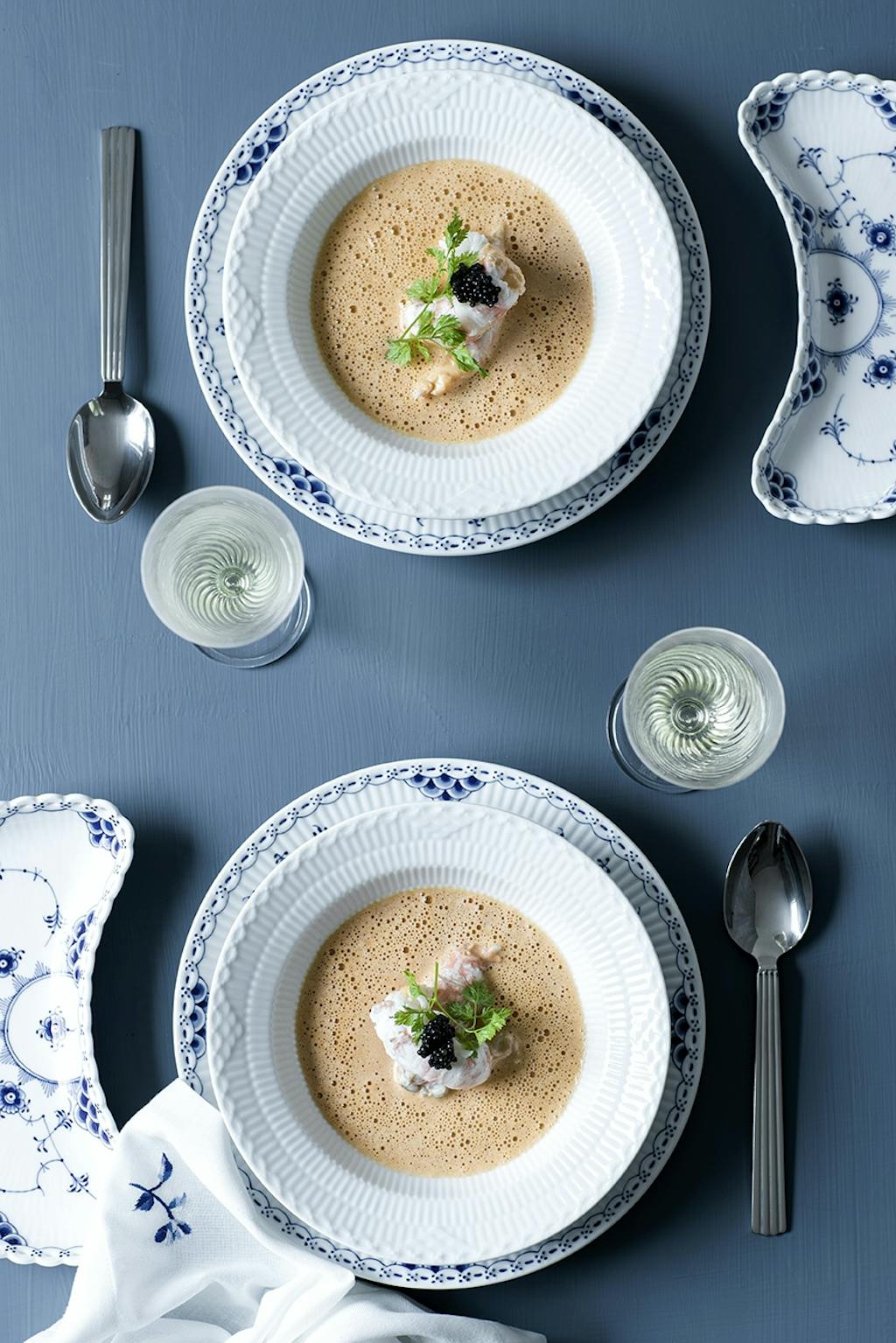 Jomfruhummerbisque med cognac og kaviar