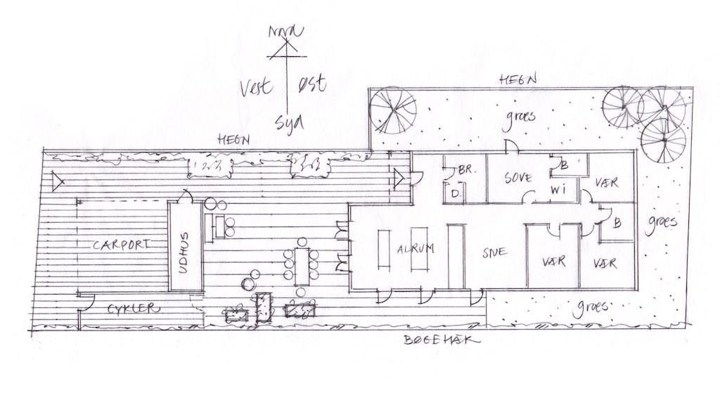 Forslag til ny have eller gårdrum