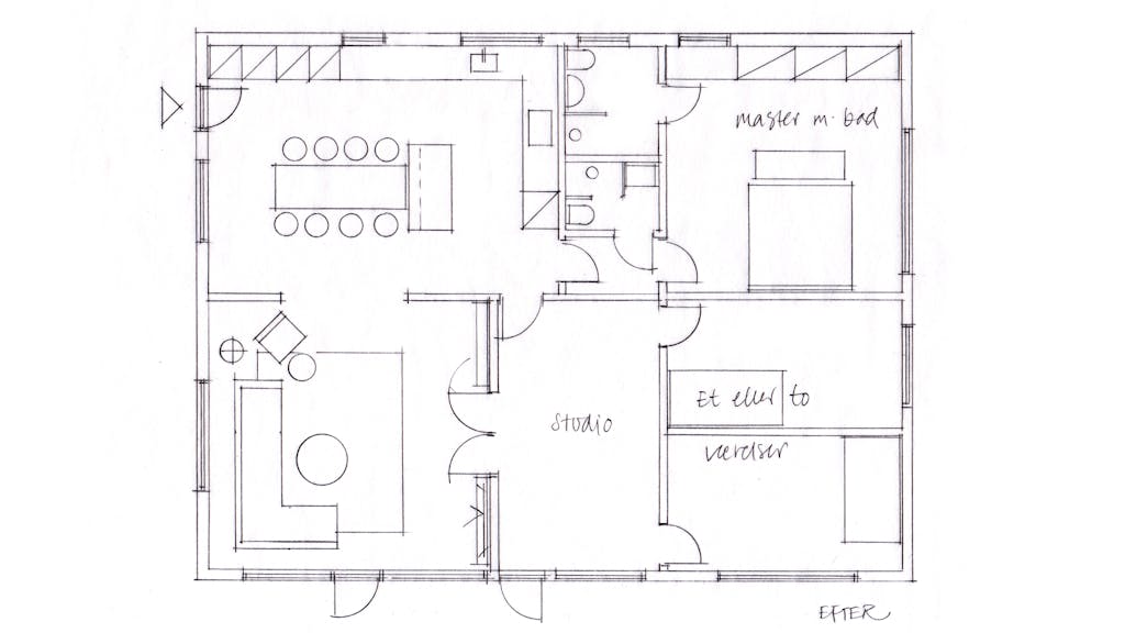 Ekspertens bud på en plan over boligindretningen