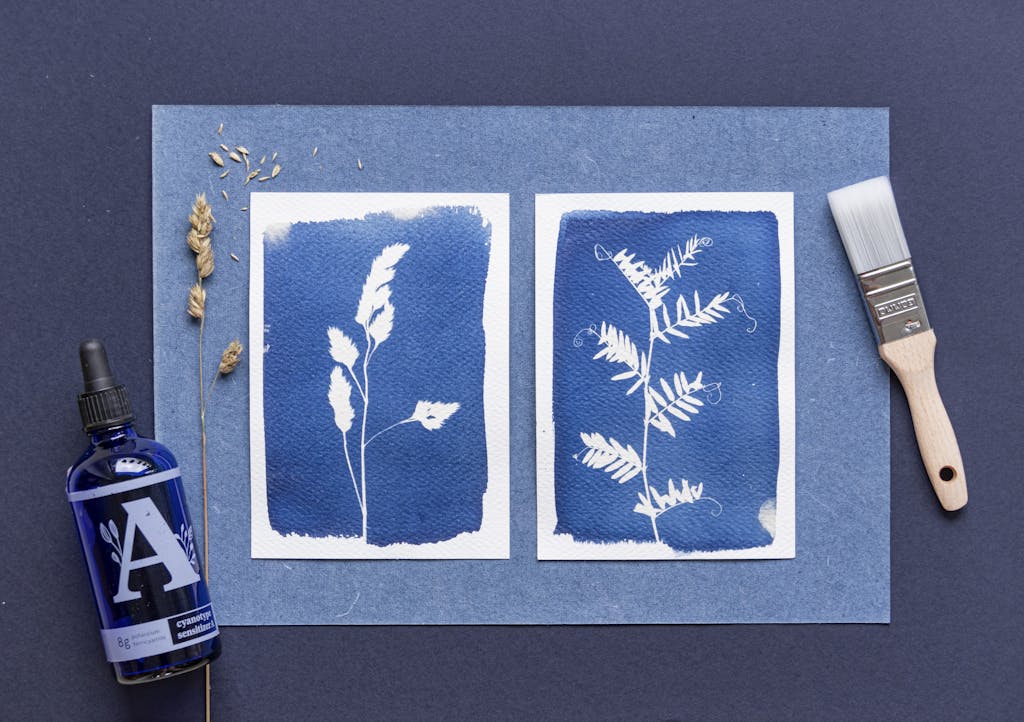 Gør-det-selv kit til cyanotype print