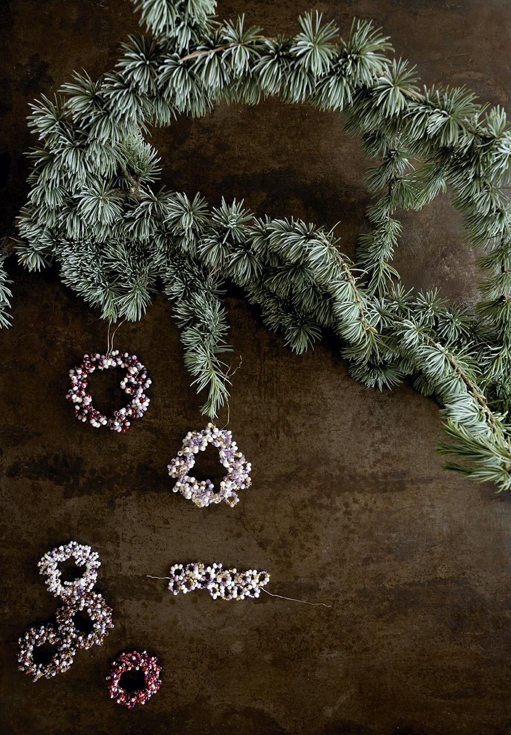 Perleringe i forskellige farver