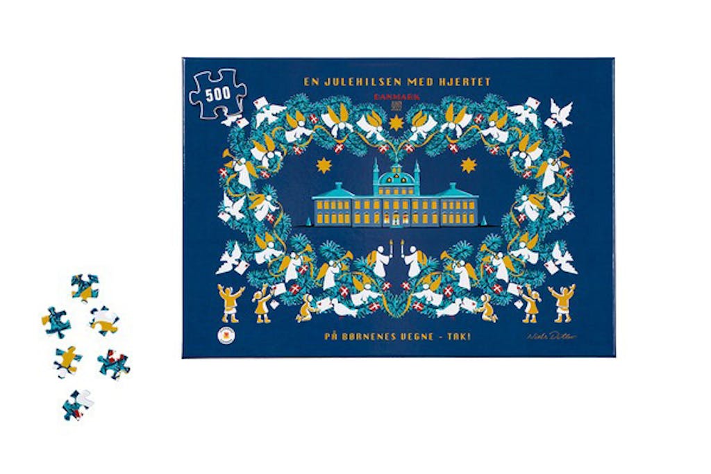 Julemærke hjemmene puslespil for hele familien