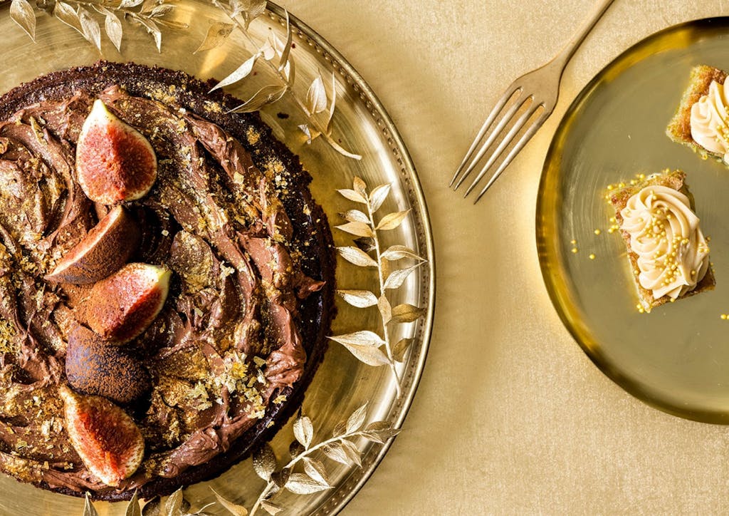 Karamelliseret chokoladebrownie med mascarponefrosting