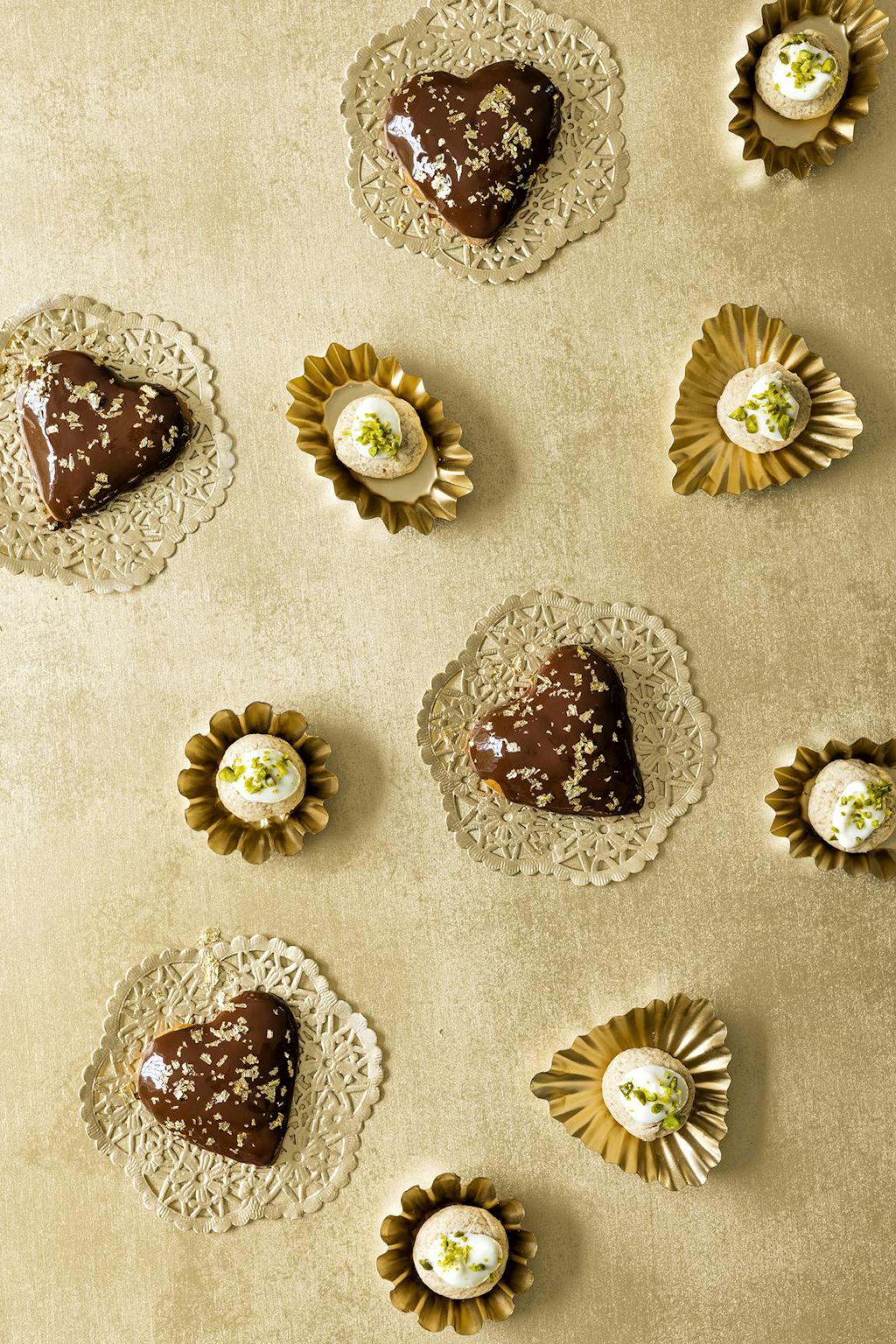 "Brosten" med hvid chokolade og pistacie