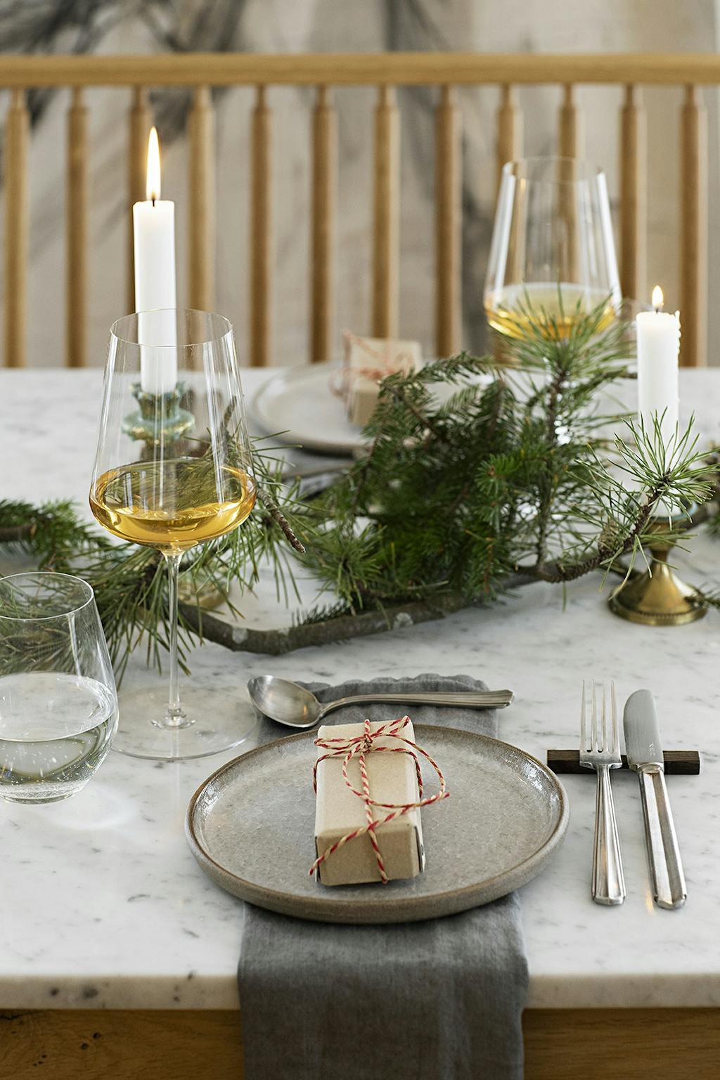 Borddækning til jul