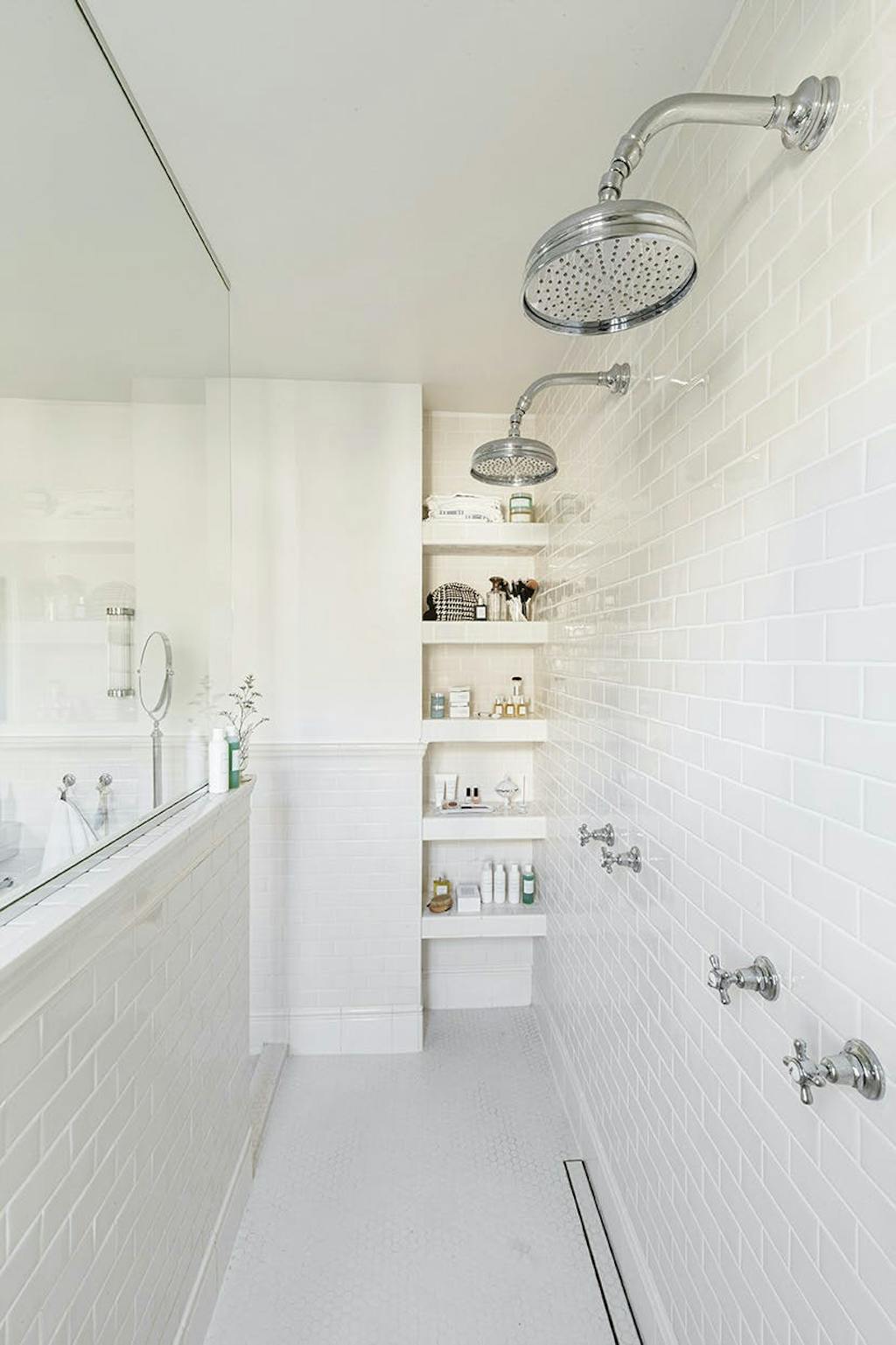 Dubbele douche badkamer douche