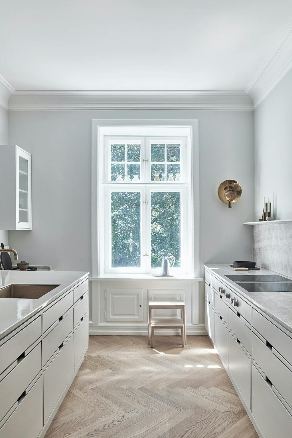 Garde Hvalsøe keuken grijze keuken handgeschilderde keukenfronten