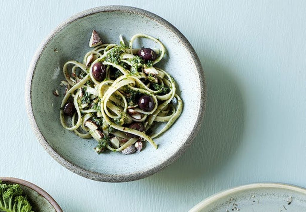 pasta als tussengerecht huisgemaakte pesto