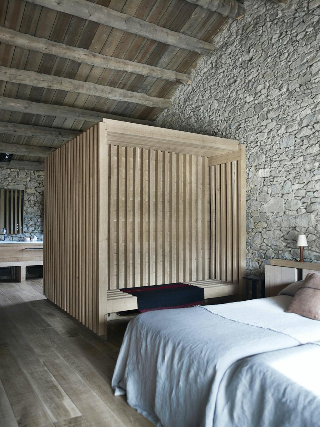 natuur slaapkamer hout