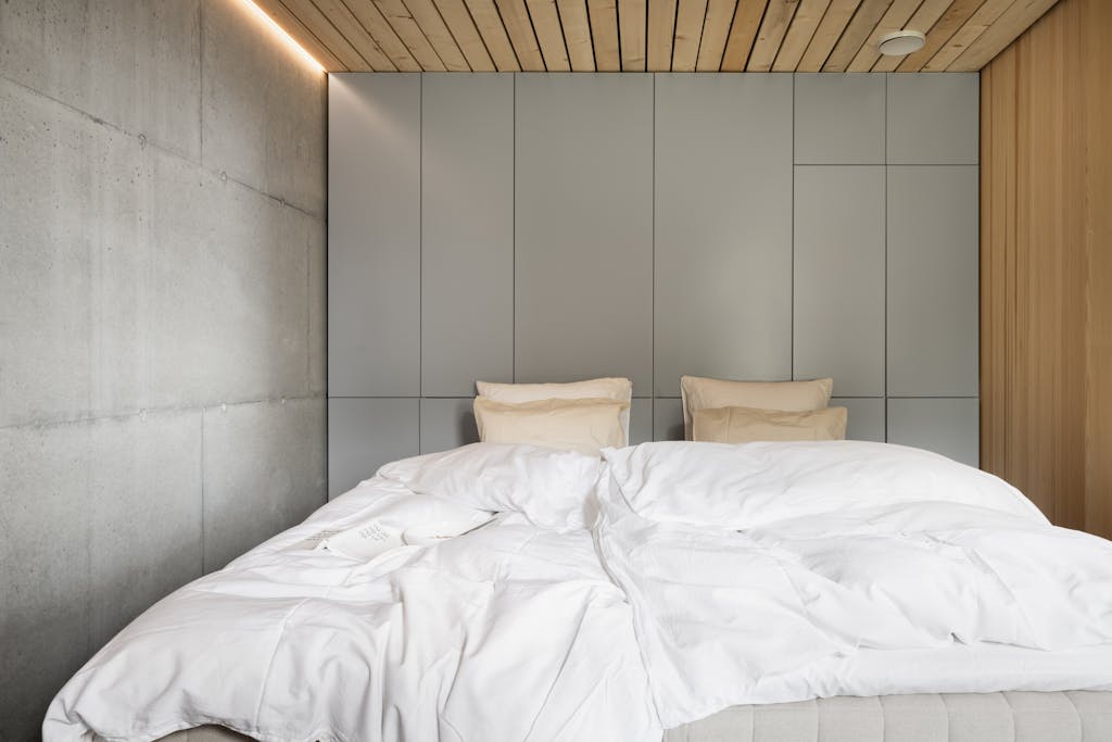slaapkamer ruwe esthetiek