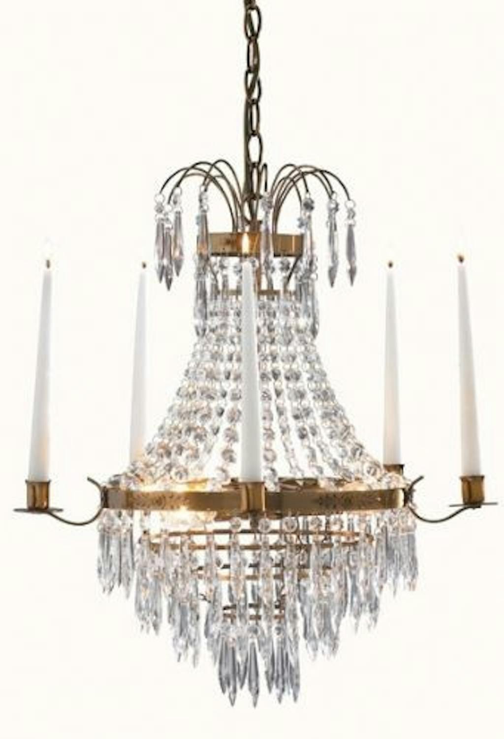 Krageholm krystal lysekrone