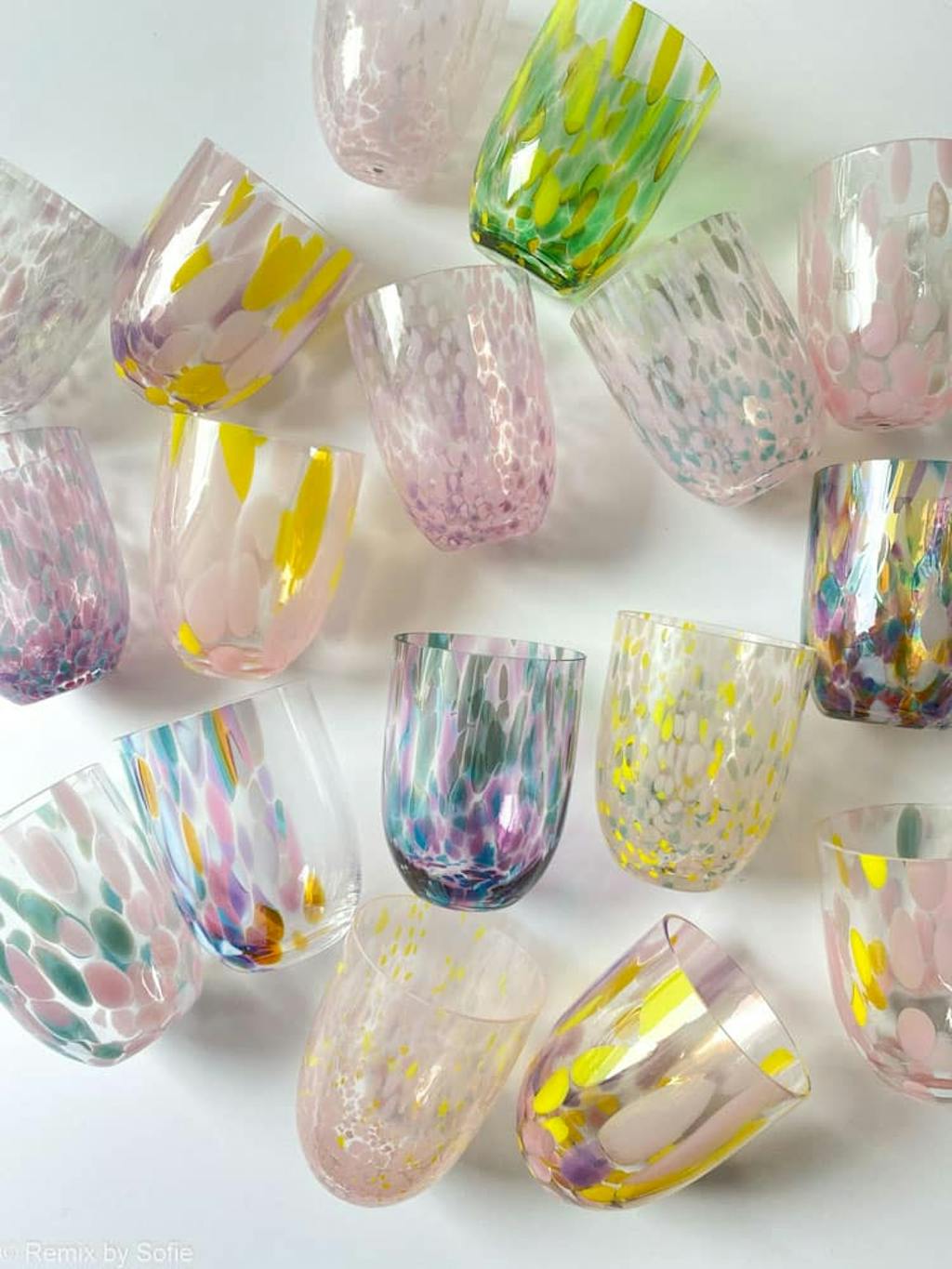 Anna von Lipa Confetti glas Rosa