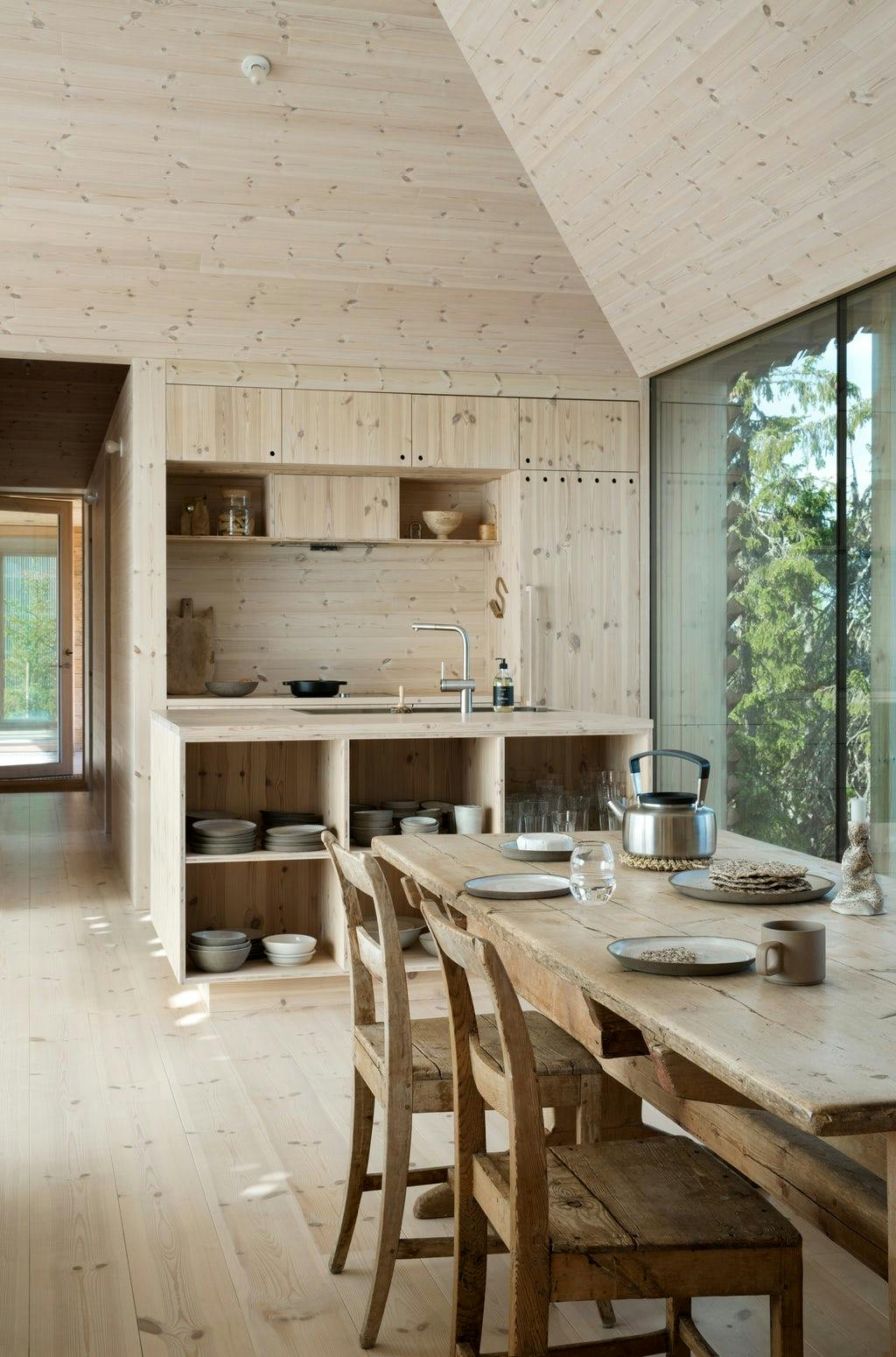 keuken in natuurlijke materialen