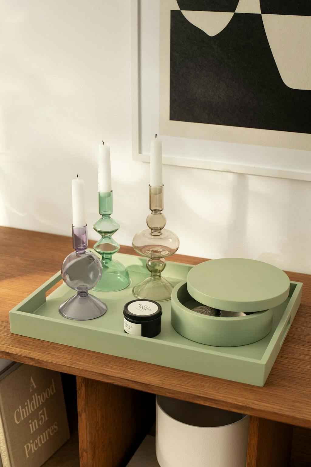 Gelakt dienblad Gelakt dienblad