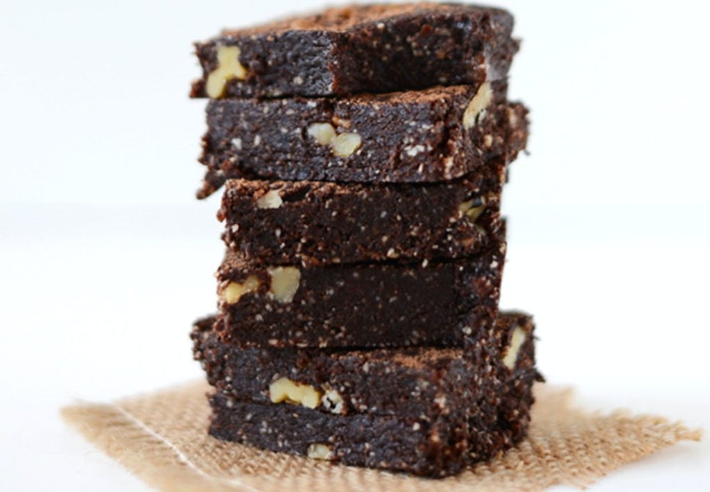 Vegansk og glutenfri brownie med valnøtter