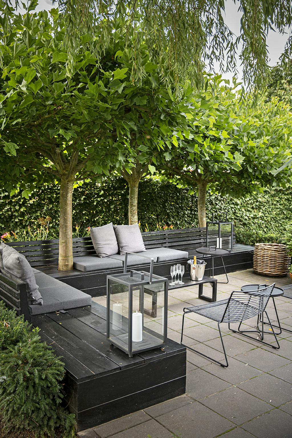 Parcelhushave med loungeplads Parcelhushave med loungeplads