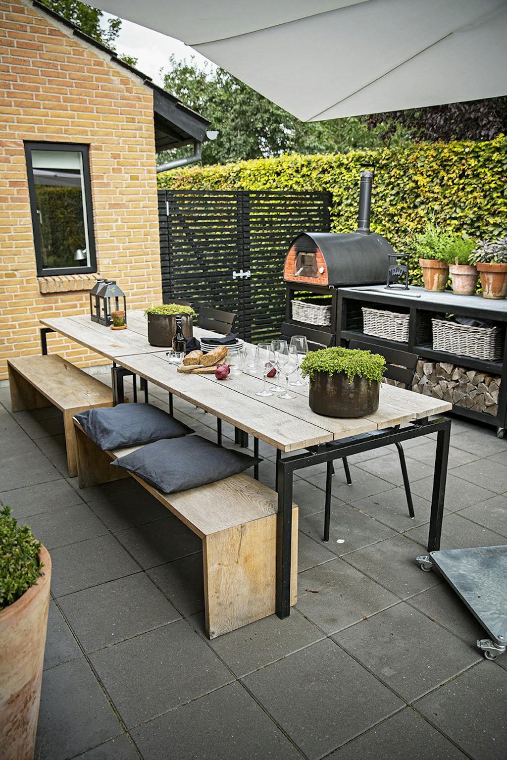 Udekøkken i baghaven Udekøkken i baghaven