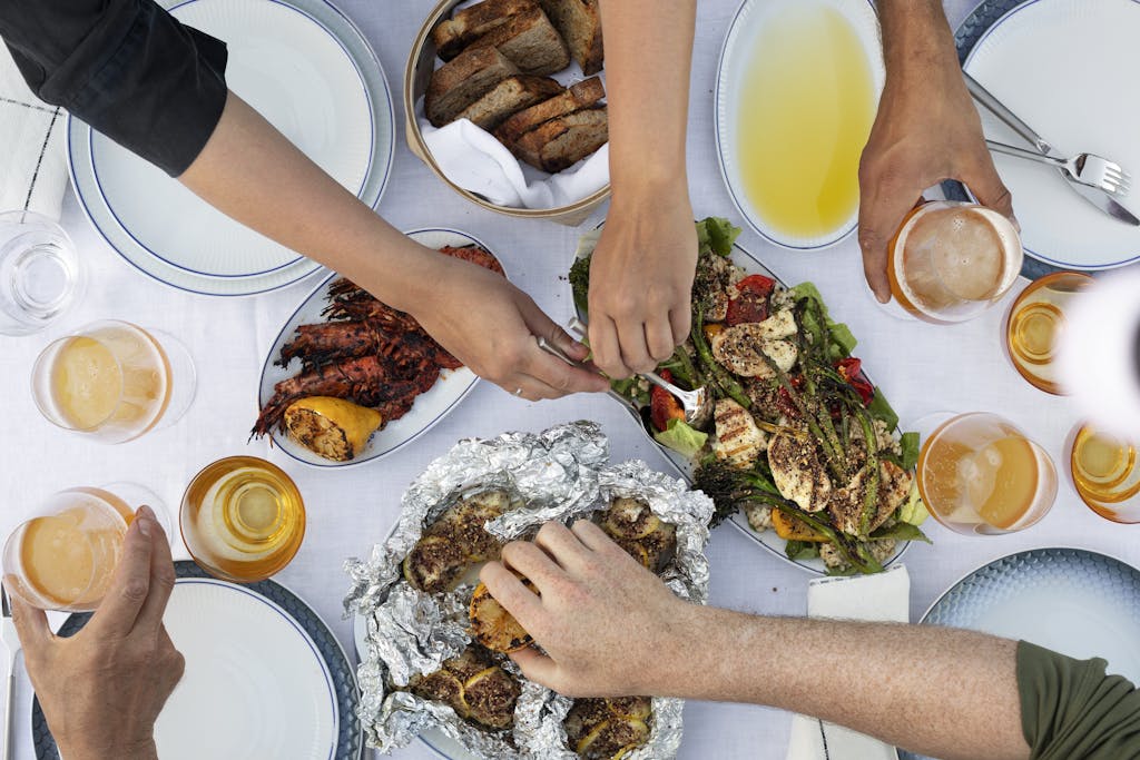 Everdure mad på bord