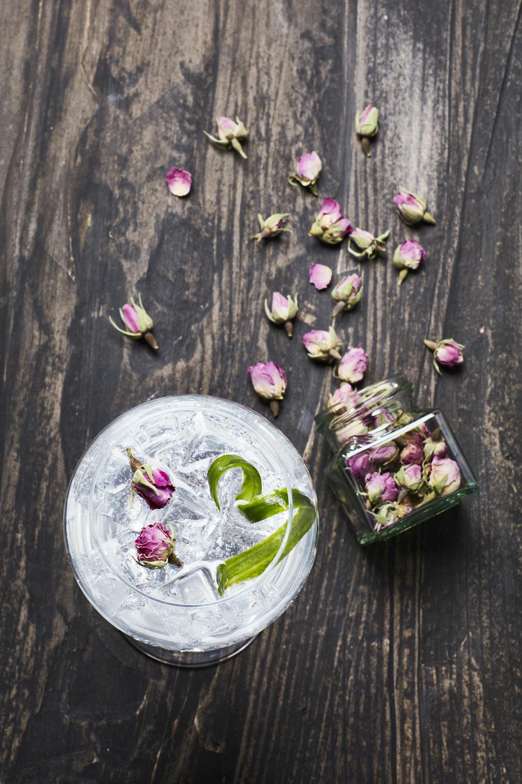 zomer glas drankjes gin tonic botanicals