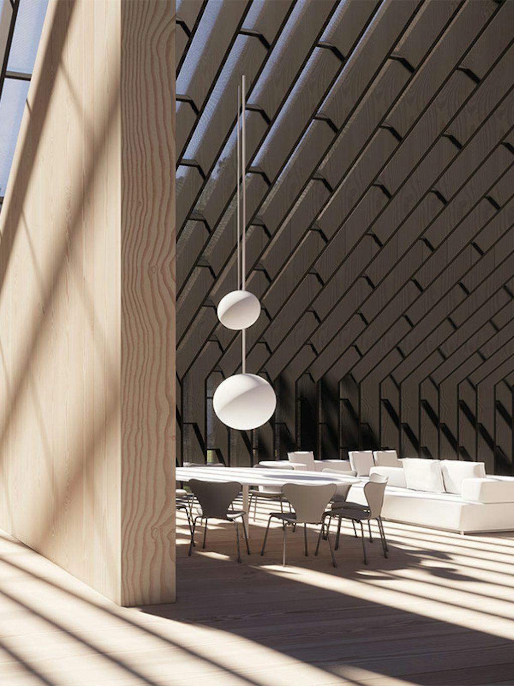 Fritz Hansen pavilion Deens Design tuin pavilion
