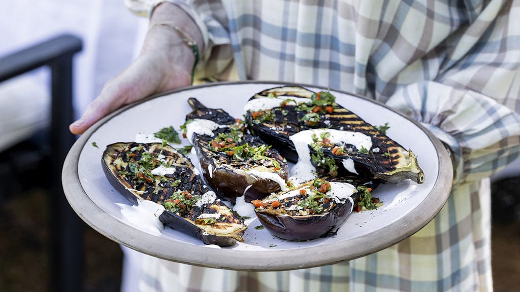Grillet aubergine