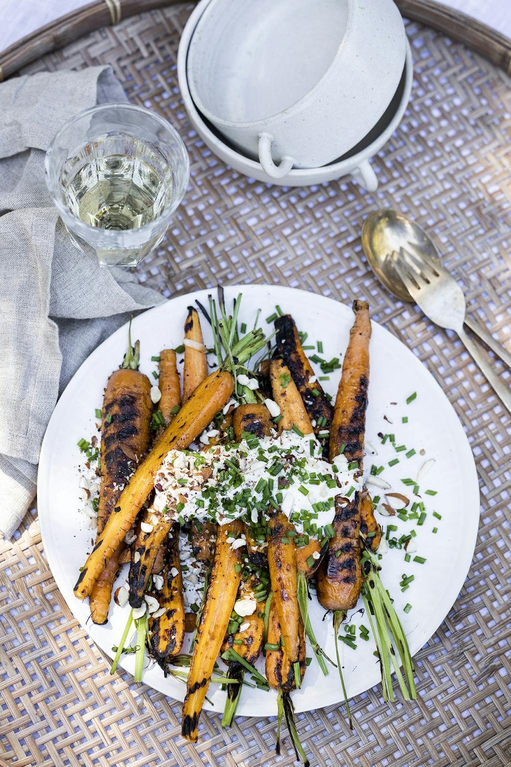 Grillede gulerødder