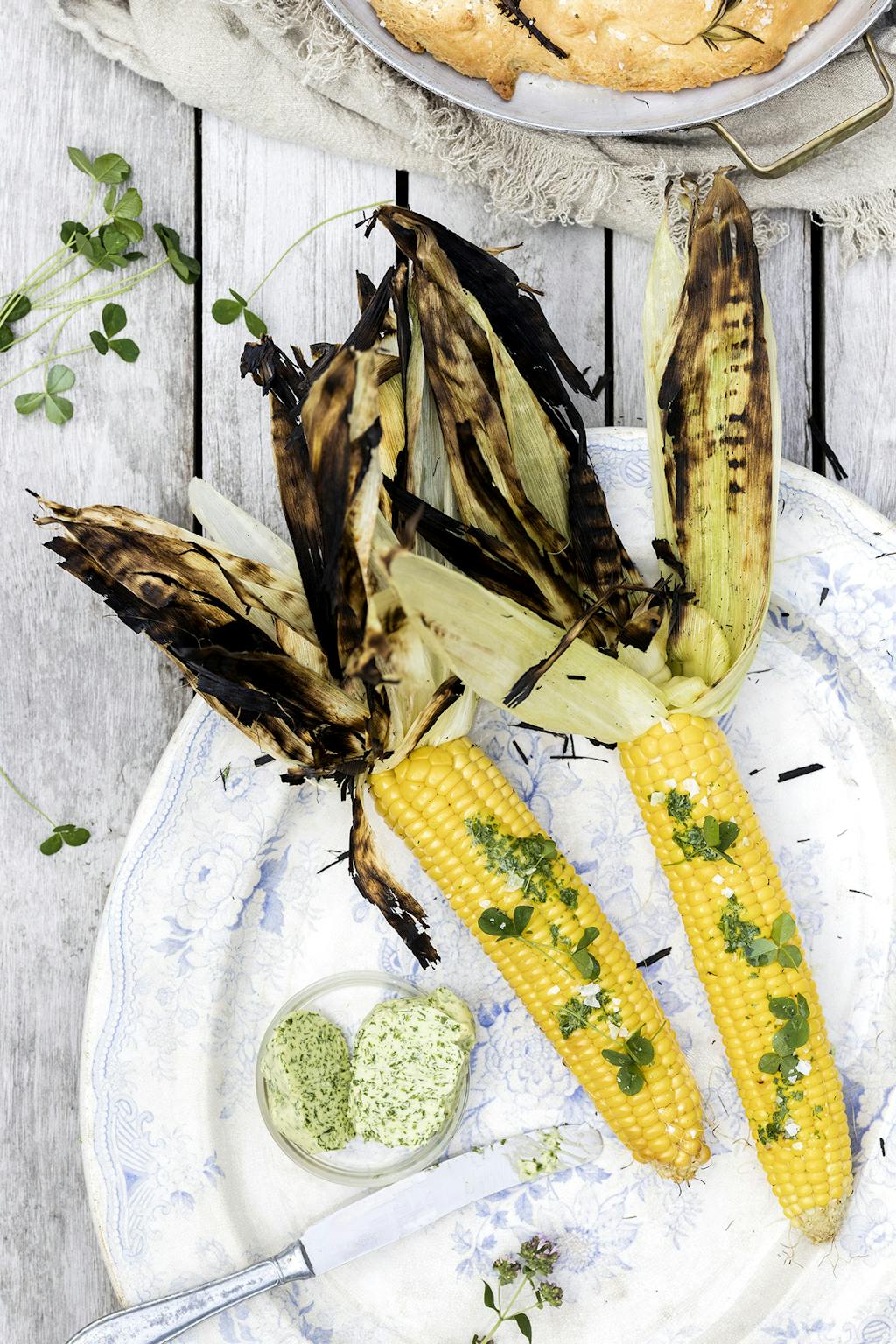 Grillede majs