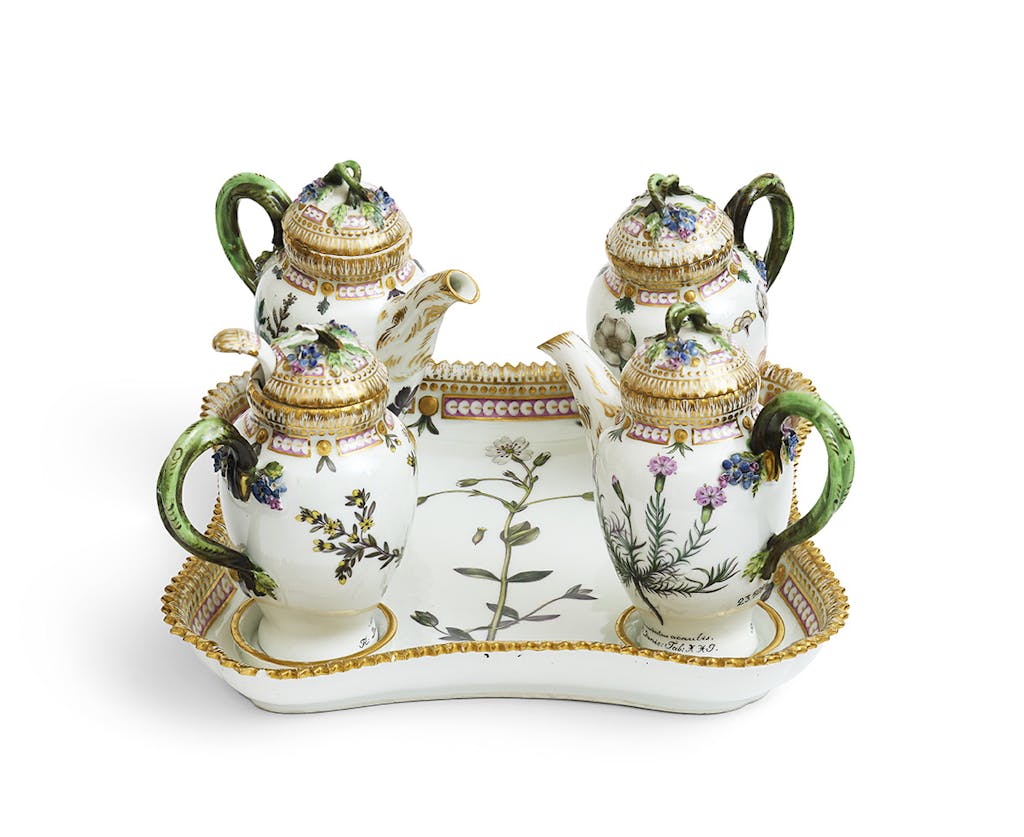 Flora Danica Plat-de-menage-sættet